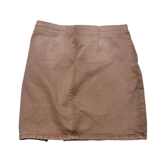 Free People Femme Fatale Pull On Skirt Khaki Size XS - Picture 2 of 4
